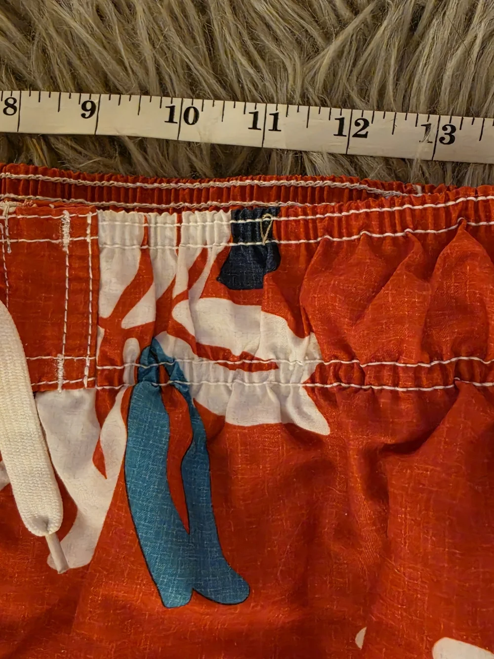 NEW Kanu Surf Tropical Red Hibiscus Cargo Board Shorts Quick Dry Sz L